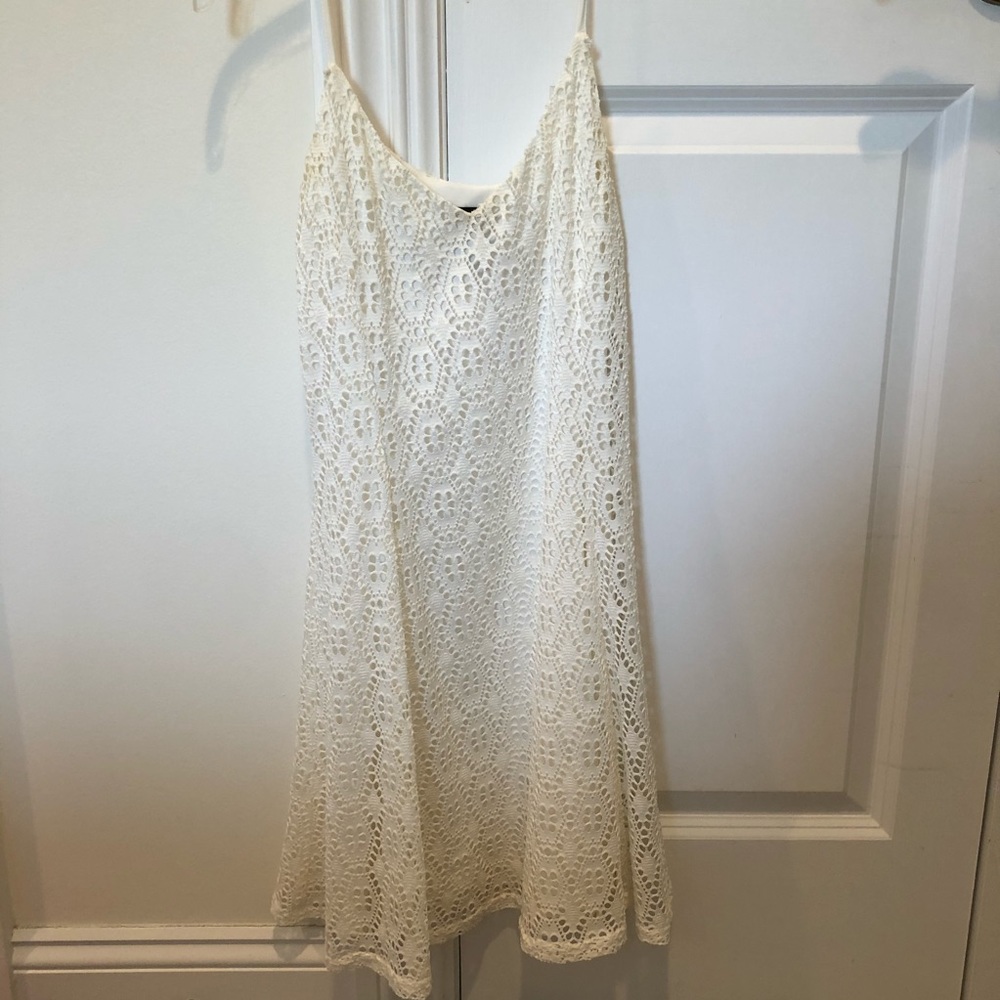 AQUA white floral summery dress